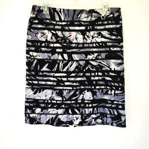 DIANE VON FURSTENBERG  pencil midi flowers skirt
